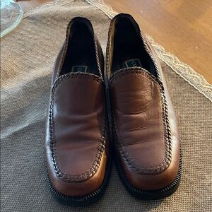 Cole Haan Men's Chestnut Leather Slip-Ons